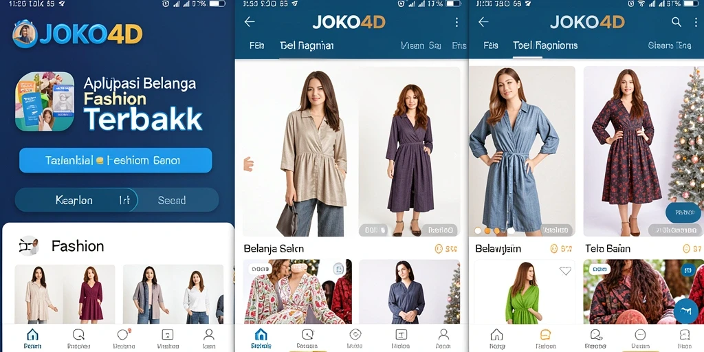Antarmuka aplikasi JOKO4D dengan pilihan produk fashion lengkap.