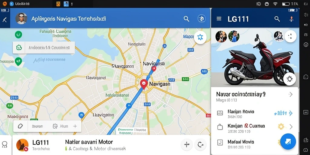 Tampilan antarmuka LG111 yang sederhana dan informatif.